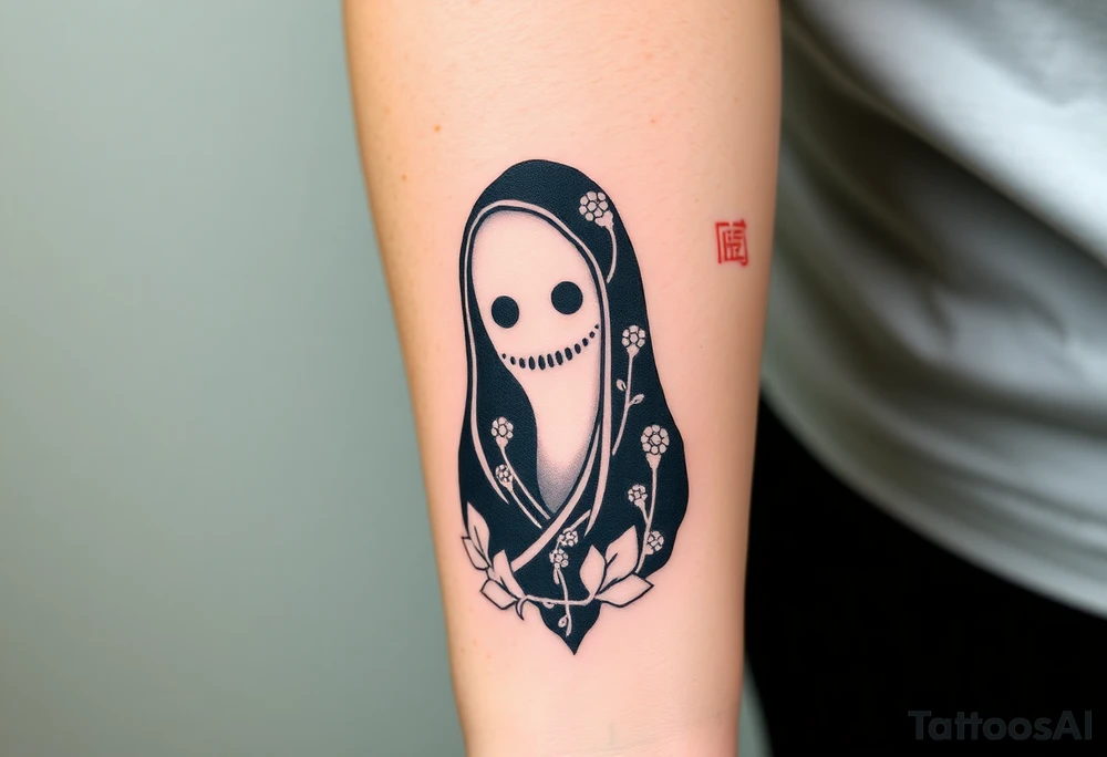 No-Face (Kaonashi) – Spirited Away (Ghibli Studio) tattoo idea