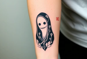 No-Face (Kaonashi) – Spirited Away (Ghibli Studio) tattoo idea