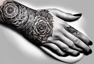 Babys hand tattoo idea