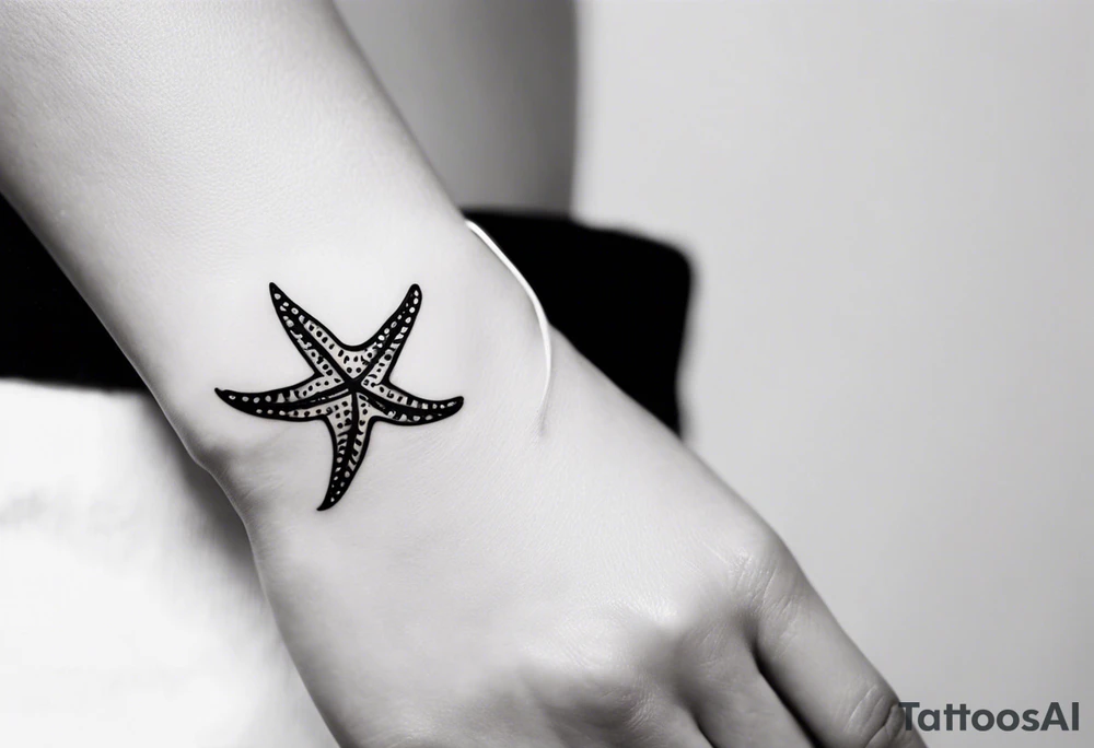 Dainty and delicate Shell/starfish wrist tattoo tattoo idea Dainty and delicate Shell/starfish wrist tattoo tattoo idea