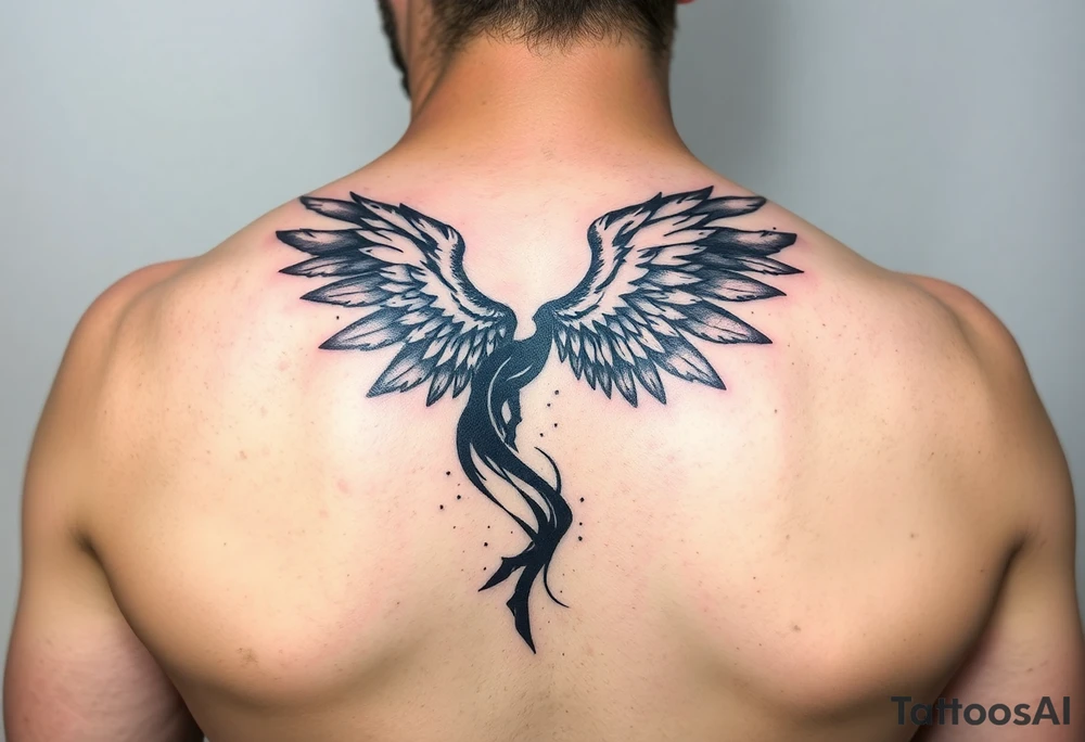 Archangel ariel tattoo stencil tattoo idea