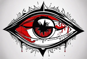 Hellsing bleeding tear eye logo tattoo tattoo idea