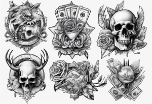 money hunt tattoo idea