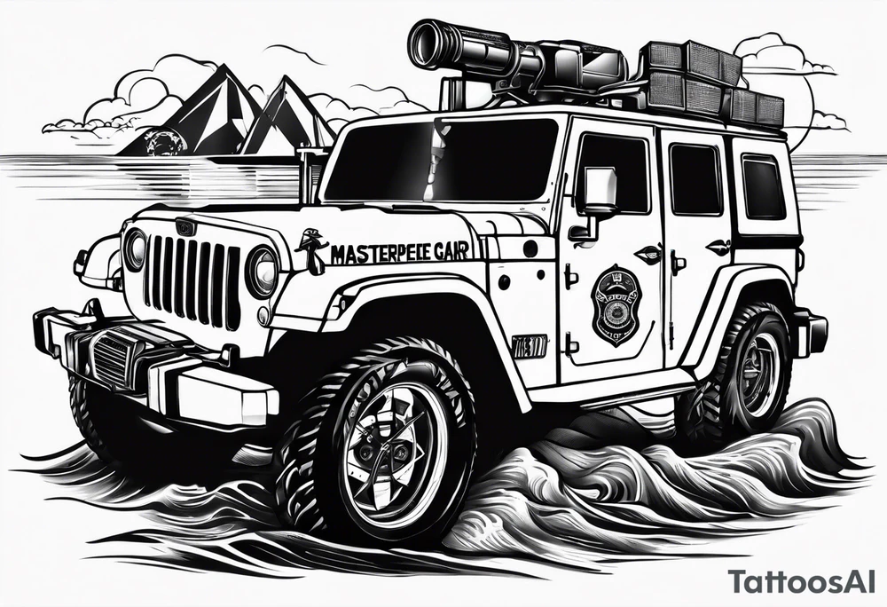 Coast Guard command center Guam radio transmissions tattoo idea