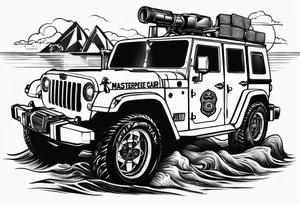 Coast Guard command center Guam radio transmissions tattoo idea