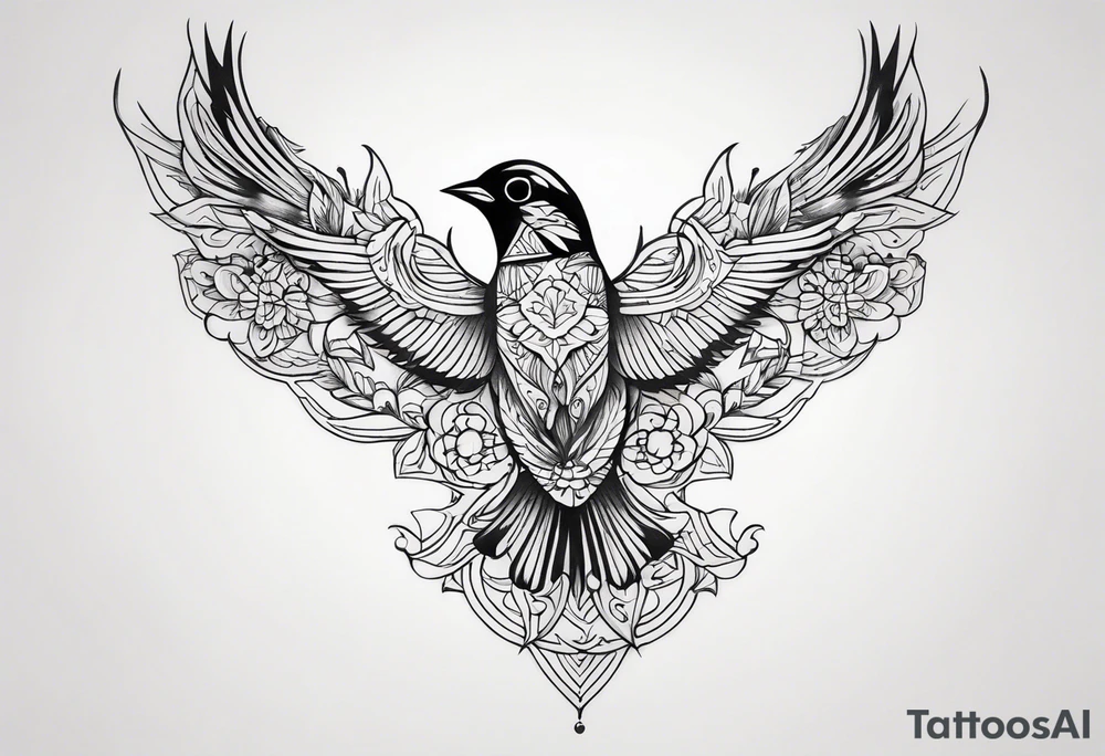 Bird tattoo idea