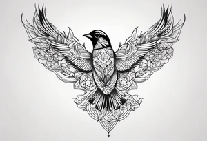 Bird tattoo idea
