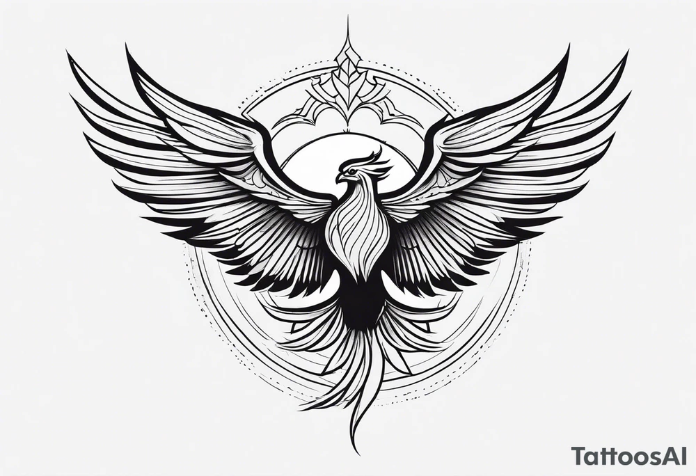 Rising Phoenix tattoo idea