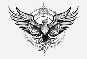 Rising Phoenix tattoo idea