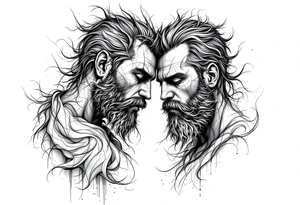 brothers on arm tattoo idea