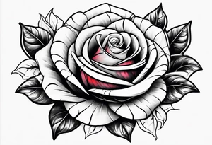 Snake wrapped around a rose tattoo idea