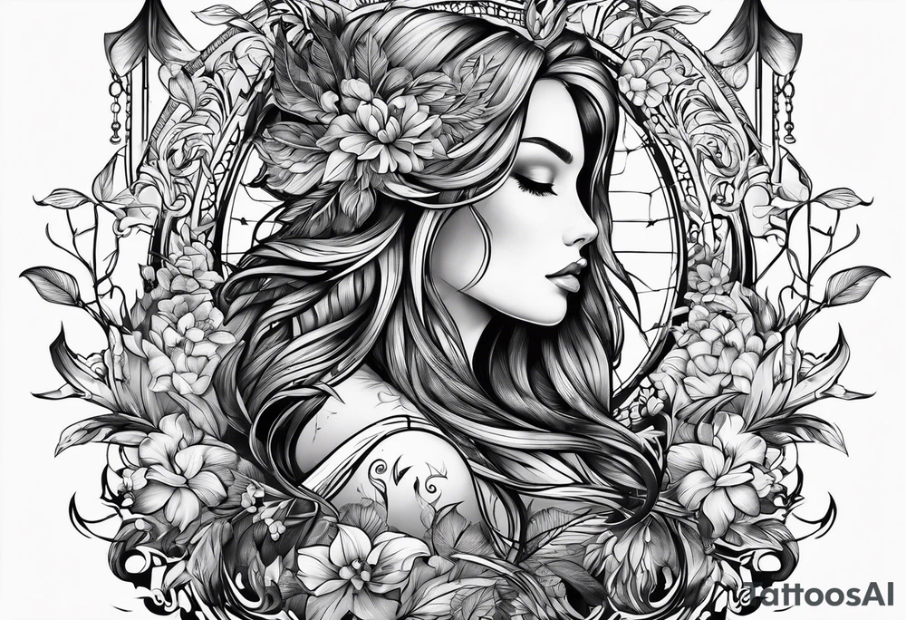 W with arrows tattoo idea