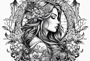 W with arrows tattoo idea