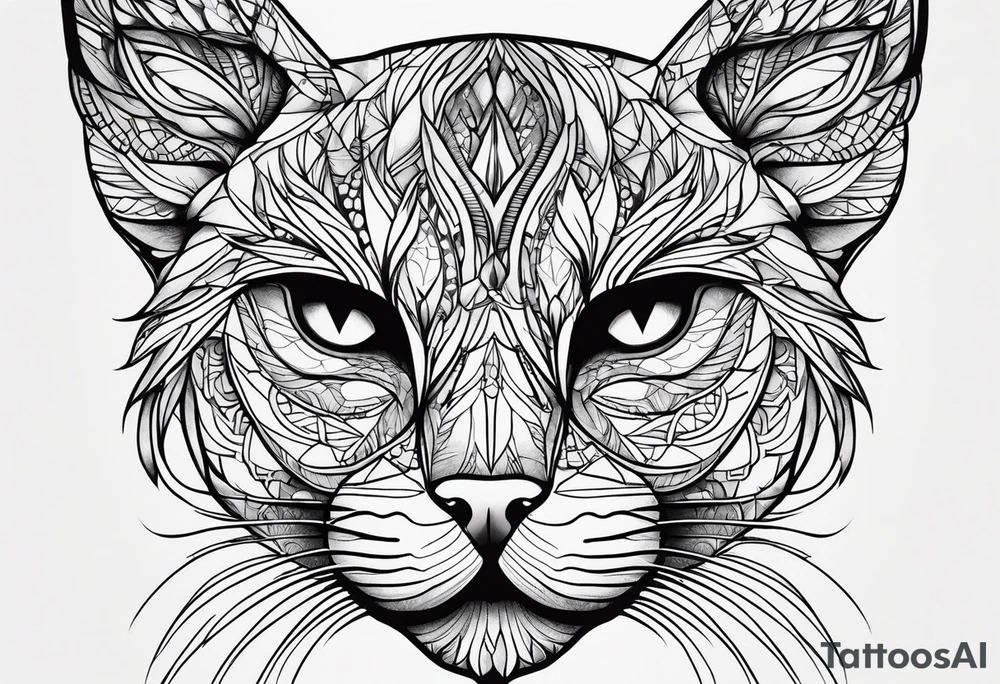 Black Cat tattoo idea