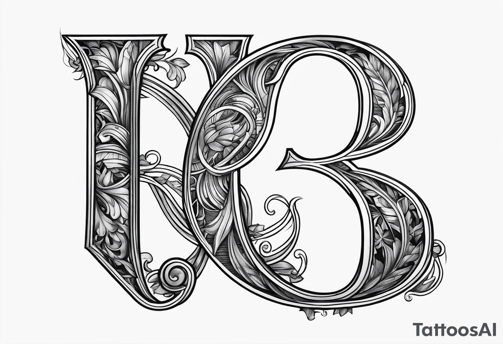 R G initial tattoo idea