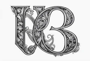 R G initial tattoo idea