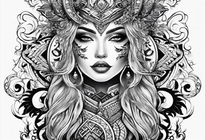 Full leg tattoo design tattoo idea