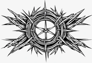 Simple barbed wire tattoo idea