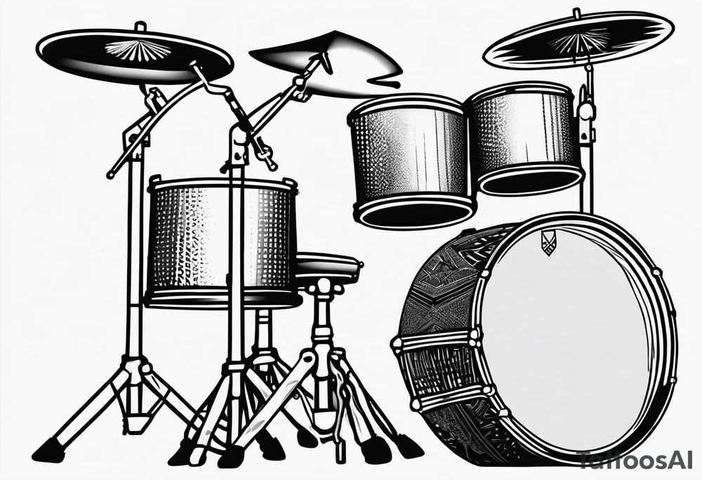 drums, percussion, african, minimal tattoo idea