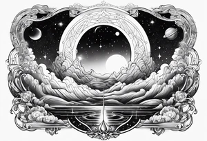 cosmic gateway tattoo idea