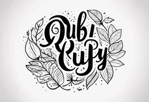 R u b y  🐾 tattoo idea
