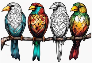 Three little birds Jamaica tattoo idea
