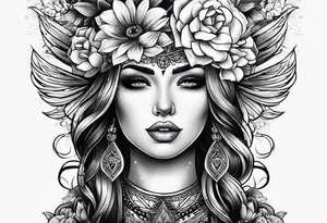 Strength and pain tattoo idea
