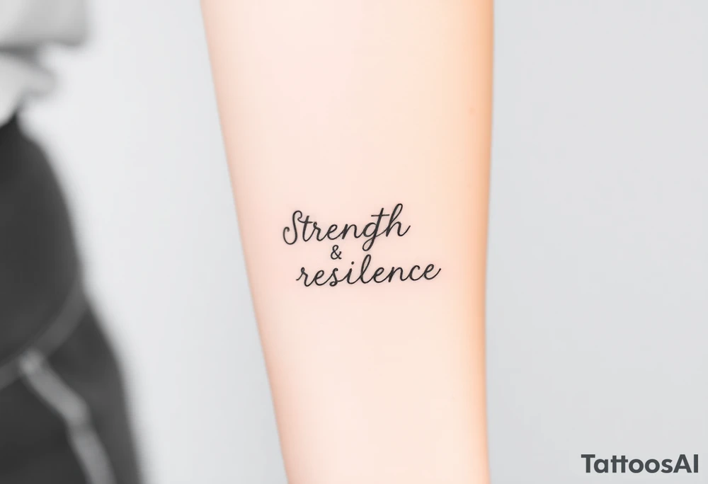 Strength and resilience tattoo idea