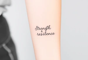 Strength and resilience tattoo idea