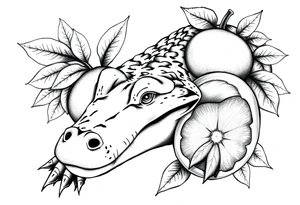 gator an oranges tattoo idea