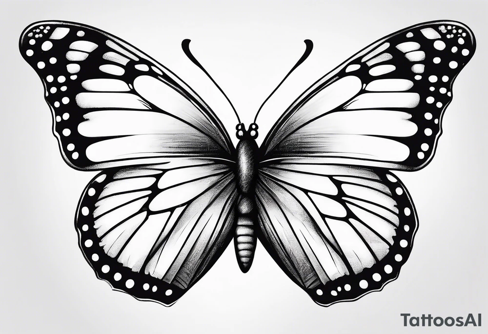 butterfly small tattoo idea