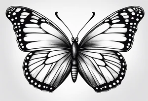 butterfly small tattoo idea