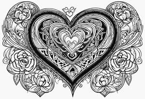 A tattoo with the name: kaimani with a heart tattoo idea