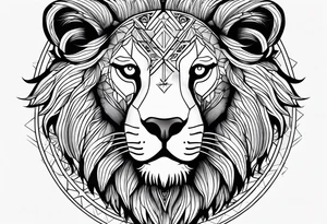 Zodiac Leo tattoo idea