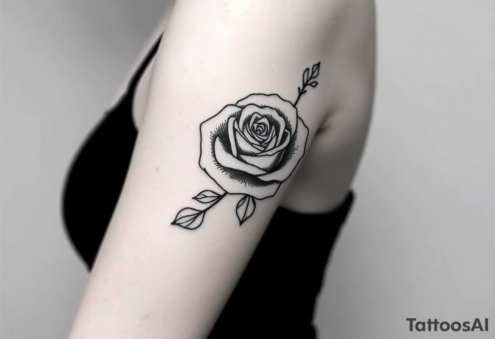 rose tattoo idea