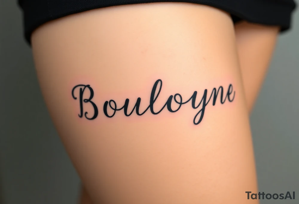Boulogne tattoo idea