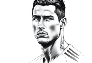Cristiano Ronaldo tattoo idea