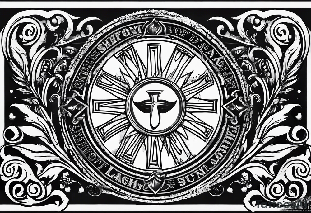 Design a picture for this quote:
God Did Not Promise Days Without Pain, Laughter Without Sorrow, nor Sun Without Rain, but He Did Promise Strength for the Day, Comfort for the Tears, and Light for the Way tattoo idea