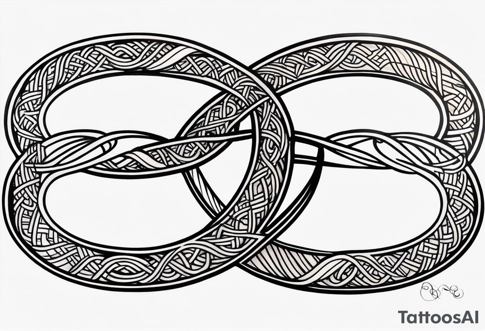 double infinity symbol tattoo idea