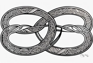 double infinity symbol tattoo idea
