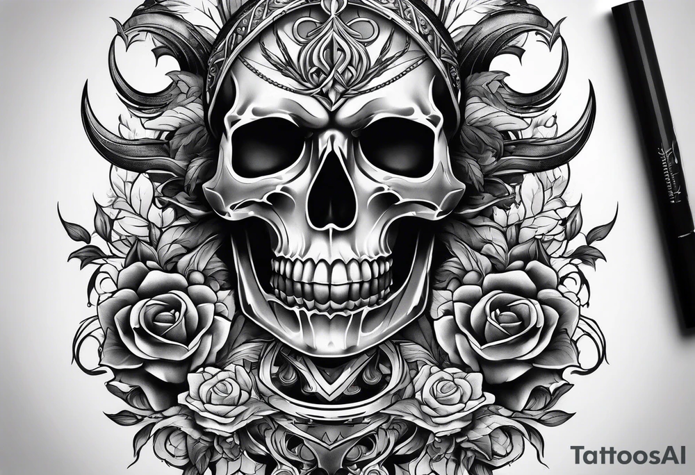 A dark fantasy tattoo tattoo idea