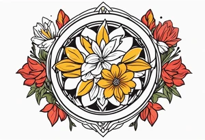 mercy
old school vintage simple traditional design surrounded by vintage flowers


bold color simple tattoo idea