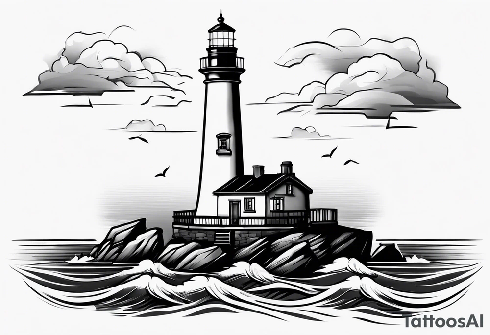 Lighthouse tattoo idea