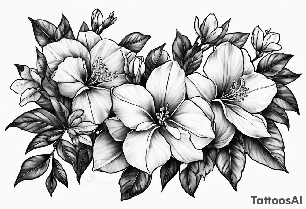 bouganvillea tattoo idea