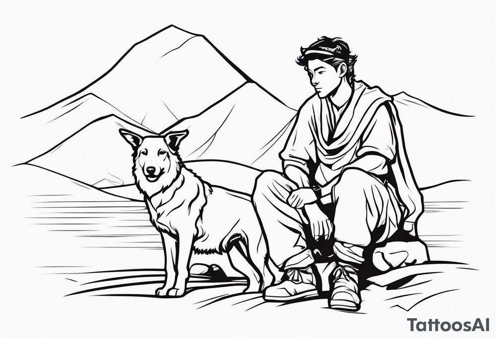 A shepherd boy tattoo idea