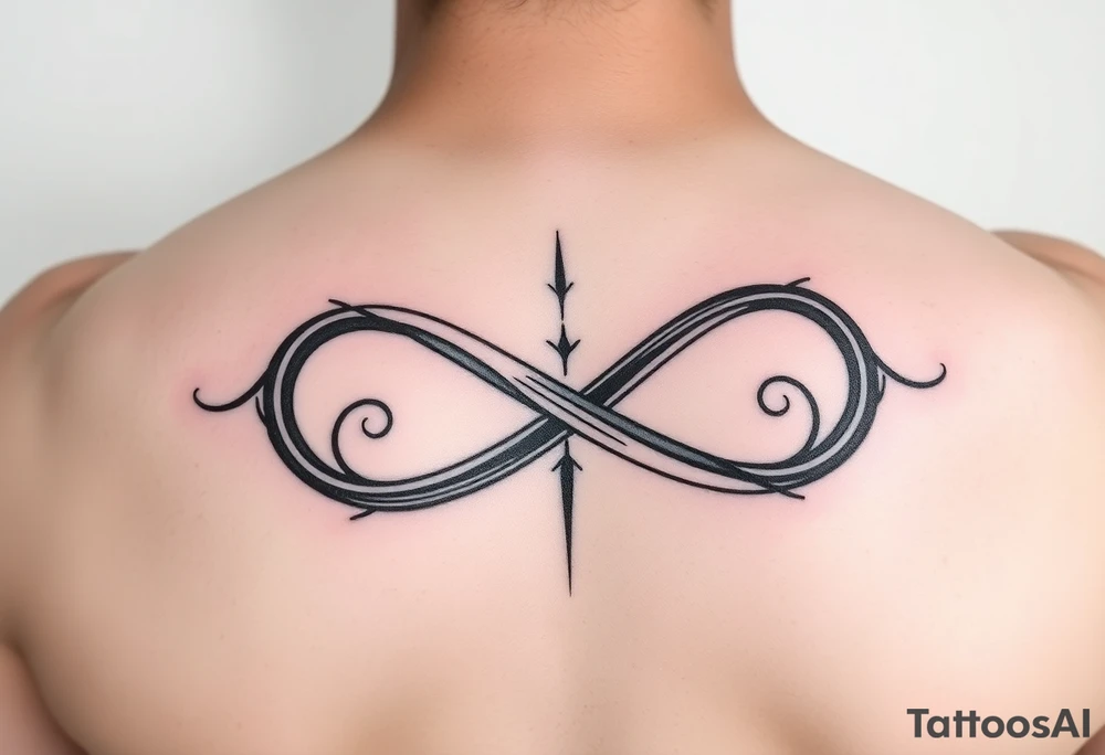 infinity symbol with mum tattoo idea