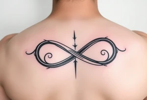 infinity symbol with mum tattoo idea
