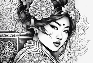 Random crazzy asian shit tattoo idea