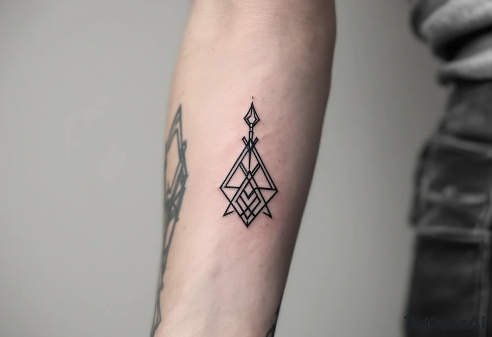 A tattoo that gives off fashion, and streetwear tattoo idea