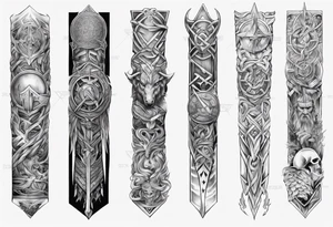 norse
 arm sleeve tattoo idea